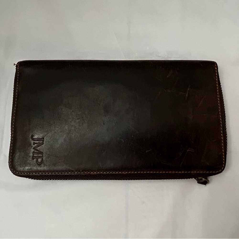 LONE DEER DISTRESSED LEATHER WALLET